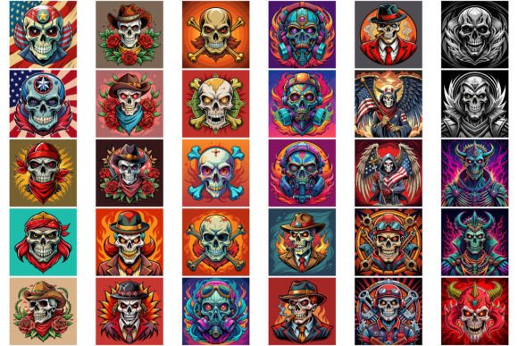 103 Skull Vector Graphics & Illustrations for Crafters