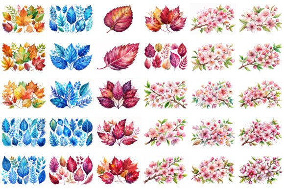 140 Watercolor Illustration Bundle: Graphics & Illustrations