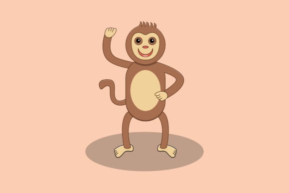 Dancing Monkey - Cute Cartoon Illustration & Graphics Review