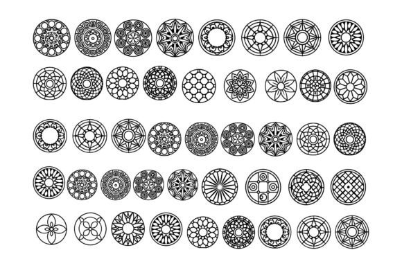 Geometric Radial Icons for Modern Graphics and Illustrations