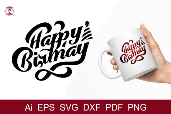 Happy Birthday Lettering_5: Graphics & Illustrations Review