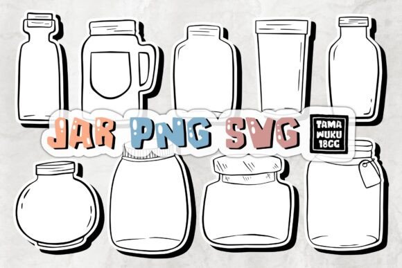Jar V1 PNG SVG: Doodle Illustrations & Graphics
