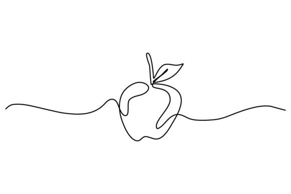 The Versatile Charm of Apple One Continuous Line Graphics