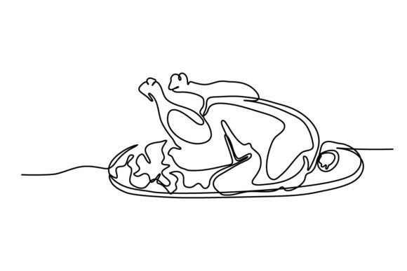 The Whole Chicken Continuous Line: A Versatile Graphic for Crafters