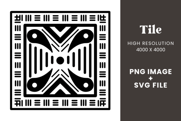 Tile Ornament Black and White Graphics & Illustrations Review