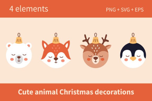 Why This Cute Animals Christmas Baubles Graphics Set Works for Marketing